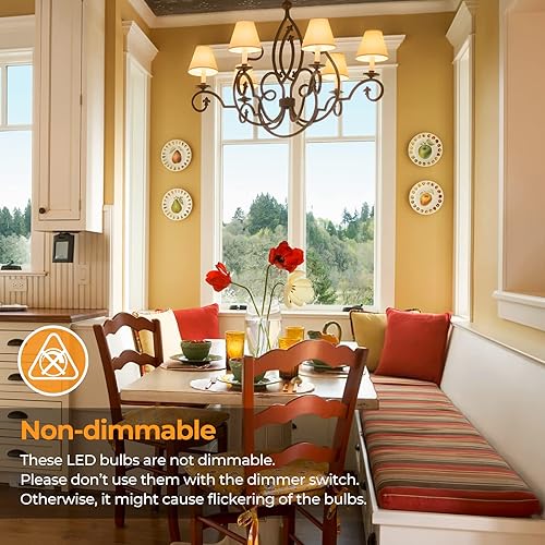 Miniatura 9 de Brightever Paquete de 4 bombillas LED Edison vintage equivalentes a 60 W, 6 W ST58 2700 K, bombillas de filamento LED antiguas, base media E26,