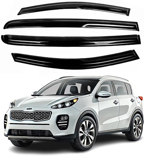 Se adapta a Kia Sportage 2017-2020 visera lateral para ventana de ventilación y deflector de lluvia