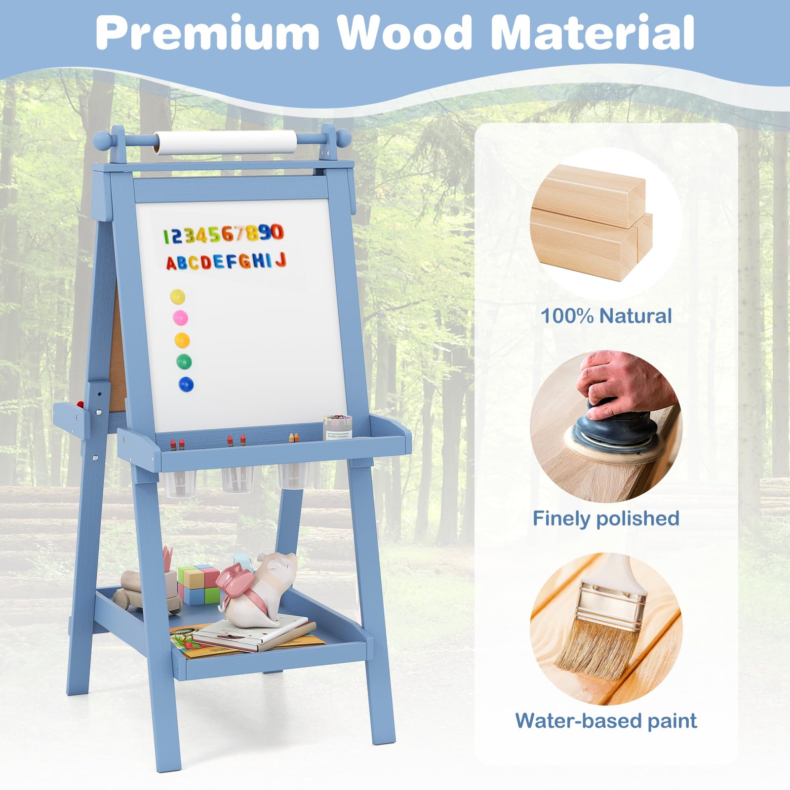 Juego De Pintura Infantil Caballete Infantil 3 En 1 Con Altura Ajustable - Incluye Pizarra Blanca Y Negra, Rollo De Papel, Pinceles Y Accesorios - Para Niños Mayores De 3 Años Pizarra Infantil Juego De Pintura Infantil Caballete Infantil 3 En 1 Con Altura Ajustable - Incluye Pizarra Blanca Y Negra, Rollo De Papel, Pinceles Y Accesorios - Para Niños Mayores De 3 Años Pizarra Infantil
