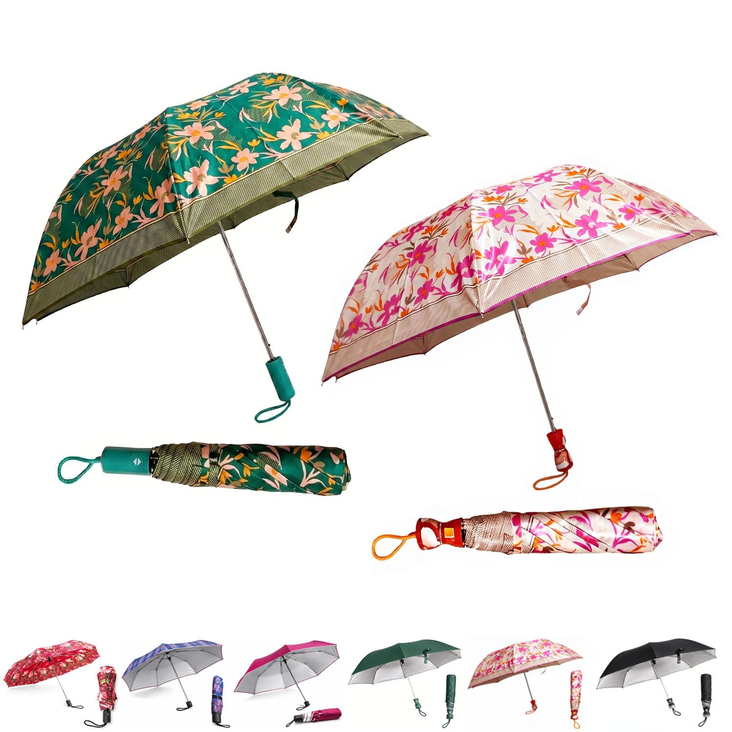 NISKANET Lightweight Folding Umbrellas for Men & Women | One-Touch Auto Open & Close | Compact Folding Design | Umbrellas for Rain, Sun, Travel, Office & Outdoors-picture-32