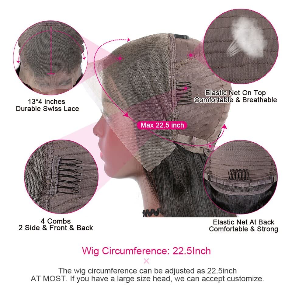 Miniatura 5 de Pelucas de cabello humano con encaje frontal HD #4, sin pegamento, color chocolate, natural, estilo Bob, pelucas frontales de 13 x 4, pelucas de