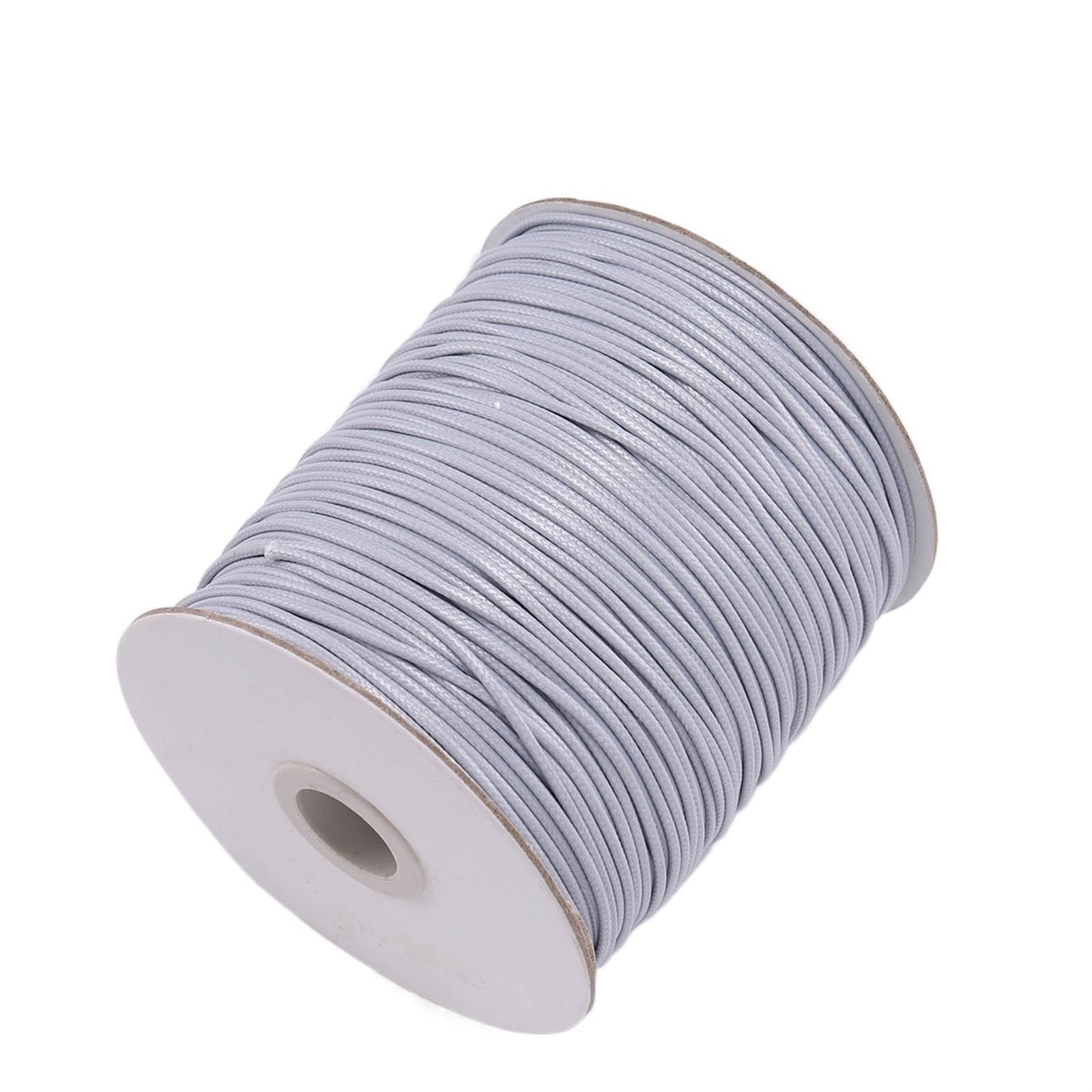 Embroidery thread, Leather Cords 10 Meters 0.5-2.5mm Multicolor Round Wax Rope for DIY Jewelry Making(Grey,0.5mm)