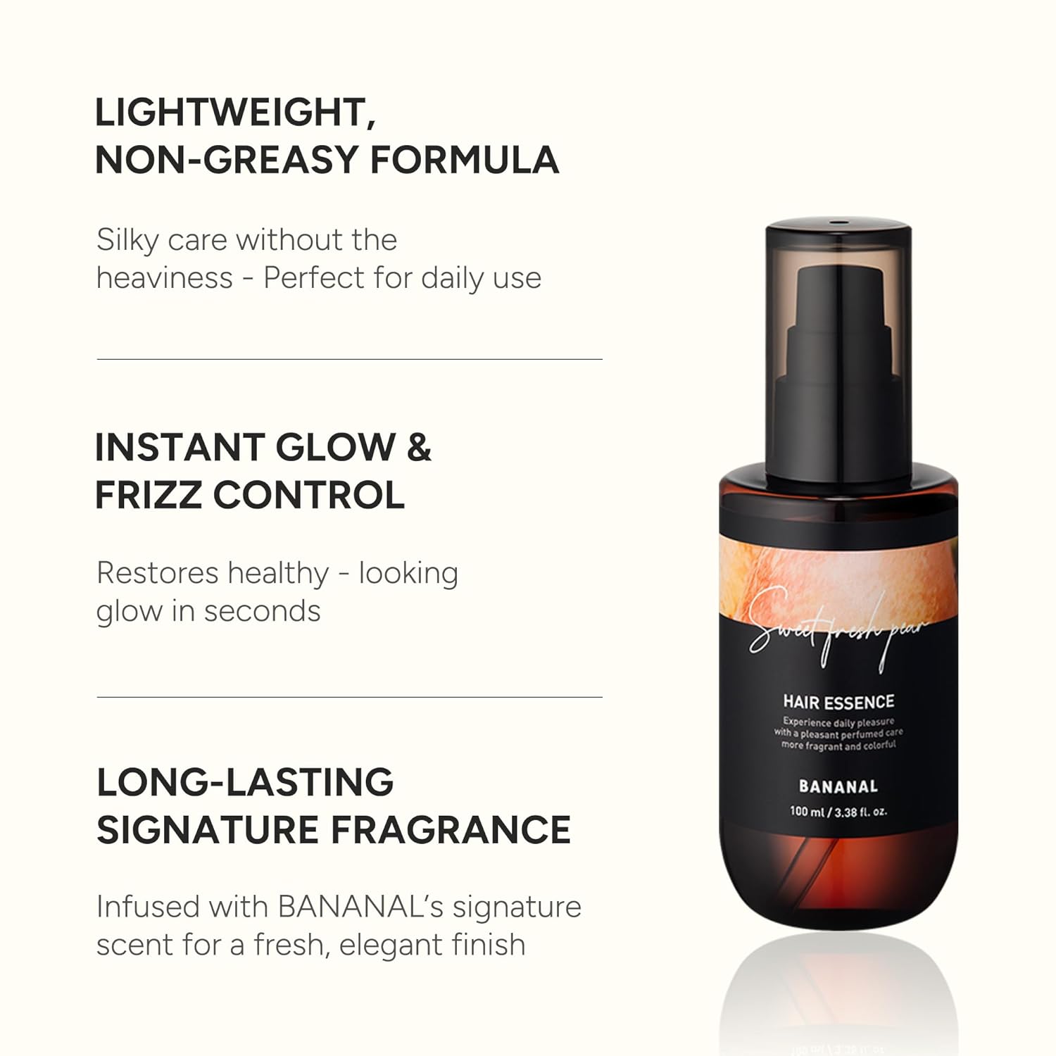 Perfumed Hair Care Trio – Shampoo, Treatment & Essence – Damage Repair, Frizz Control & Shine – Botanical Oils, Keratin & Amino Acids – Korean Hair Scalp, Sweet Fresh Pear 16.9 fl oz ×2 + 3.38 fl oz