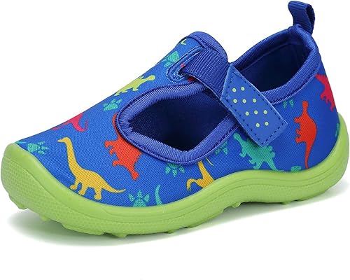 FANTURE Zapatos de agua para niños y niñas, lindas sandalias acuáticas, playa, piscina, parque acuático, tenis acuáticos, para niños pequeños y