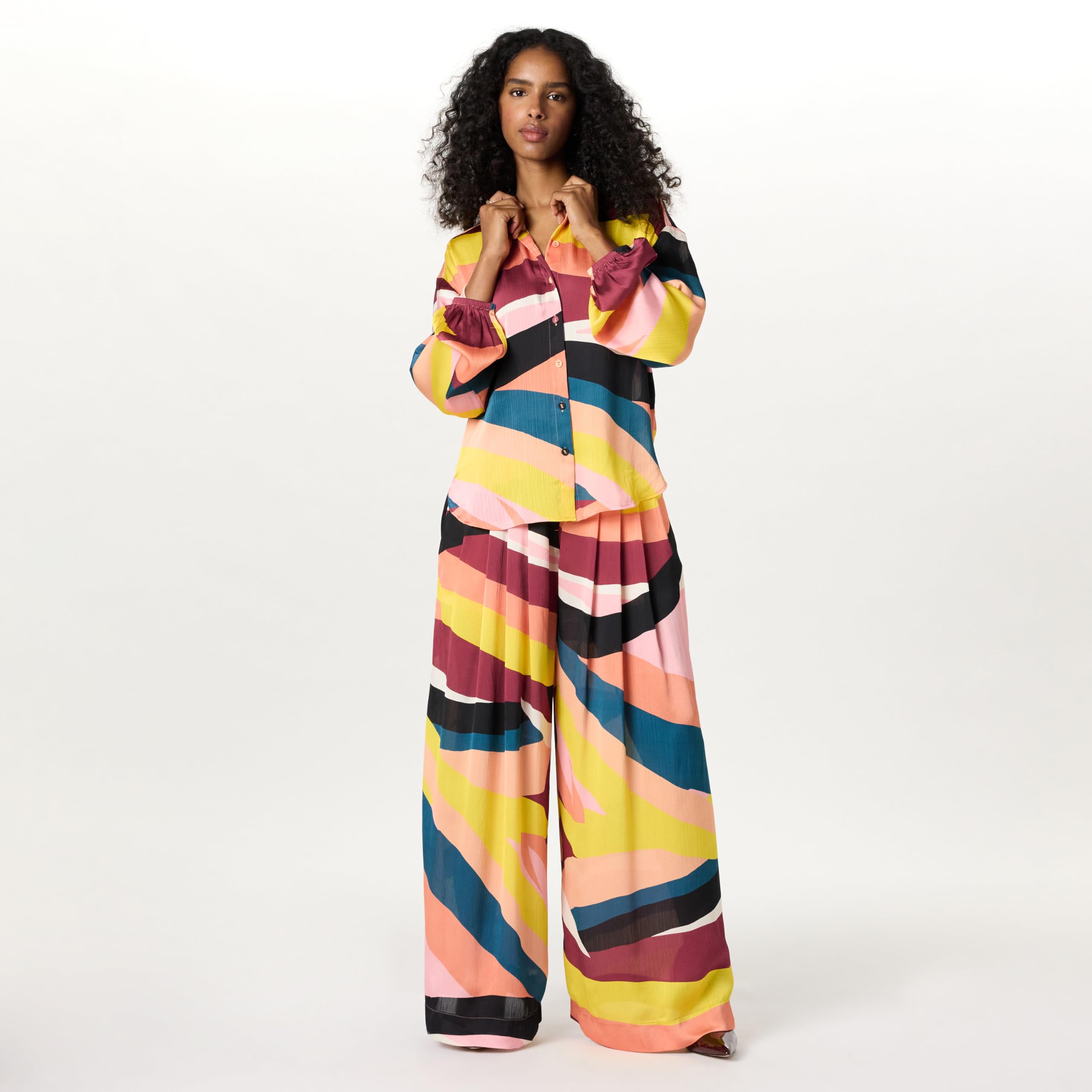 The Drop Camicetta con Maniche A Sbuffo Camicia Donna