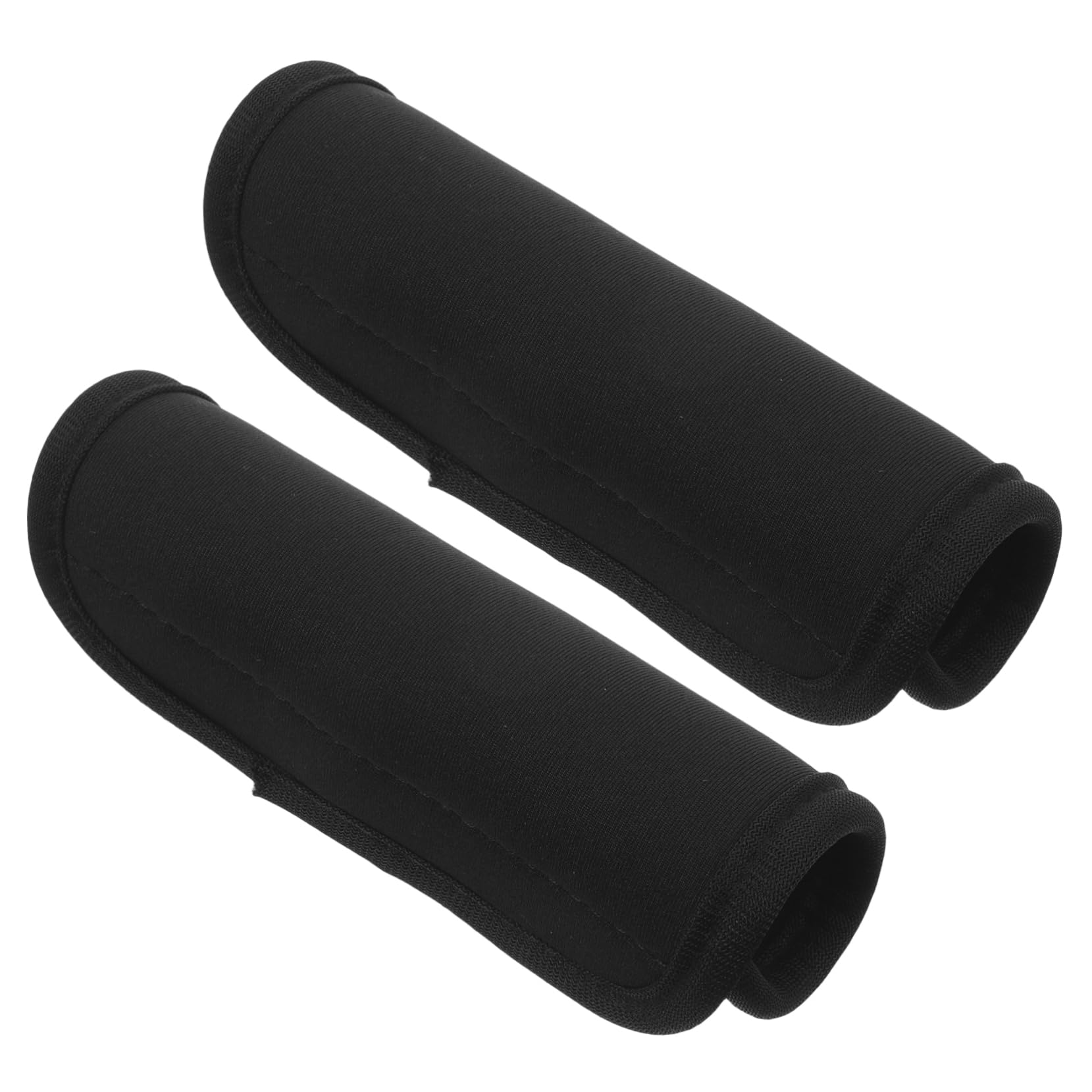 FOMIYES 5 Series Funda para Asa De Equipaje Maleta Empuñadura De Bolsa Cubierta De Envoltura De Manija Cubierta del Asa del Carro Manejo De Equipaje Wraqp Negro Neopreno 2 Piezas X 5