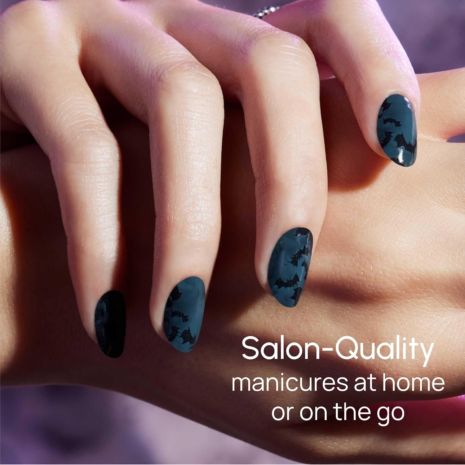 Color Street - Once Bitten Nail Polish Strips - Real Nail Polish Stickers for Costume, Cosplay, Party & Festival Looks - 16 Double-Ended Strips