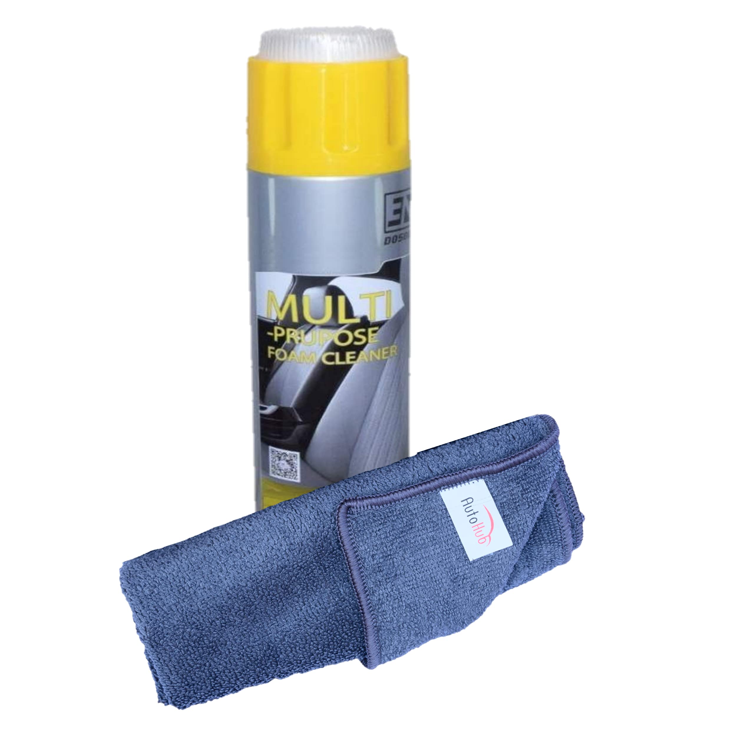 Auto Hub Soft Microfiber Car Cleaning Cloths with Seat Cleaner - 1 Unit for Microfiber Cloth- 1 Unit for Seat Cleaner-image-10