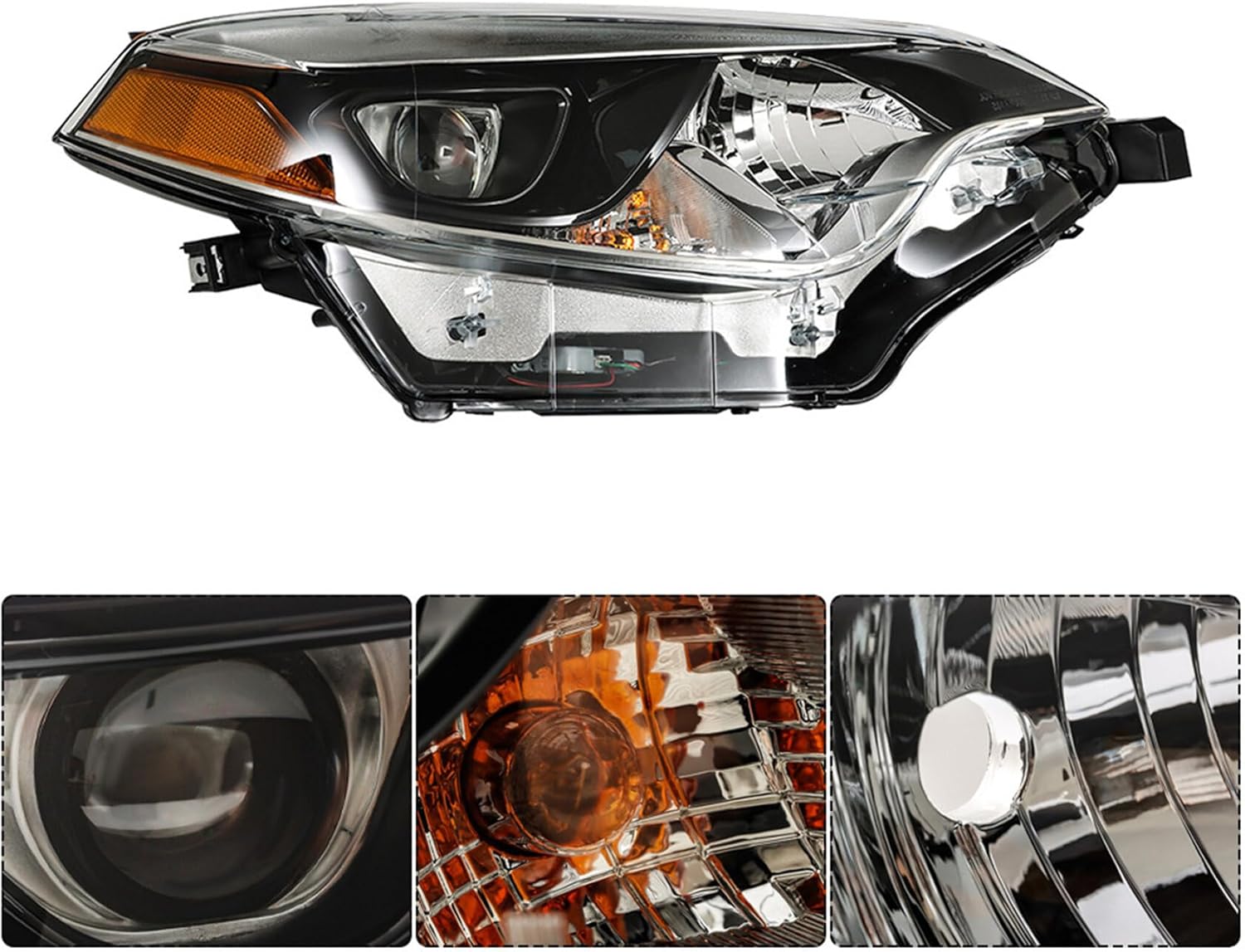 labwork Headlight Headllamp Replacement for Toyota Corolla 2014 2015 2016 4-Door Sedan Projector Headlight Right Side (Passenger Side)