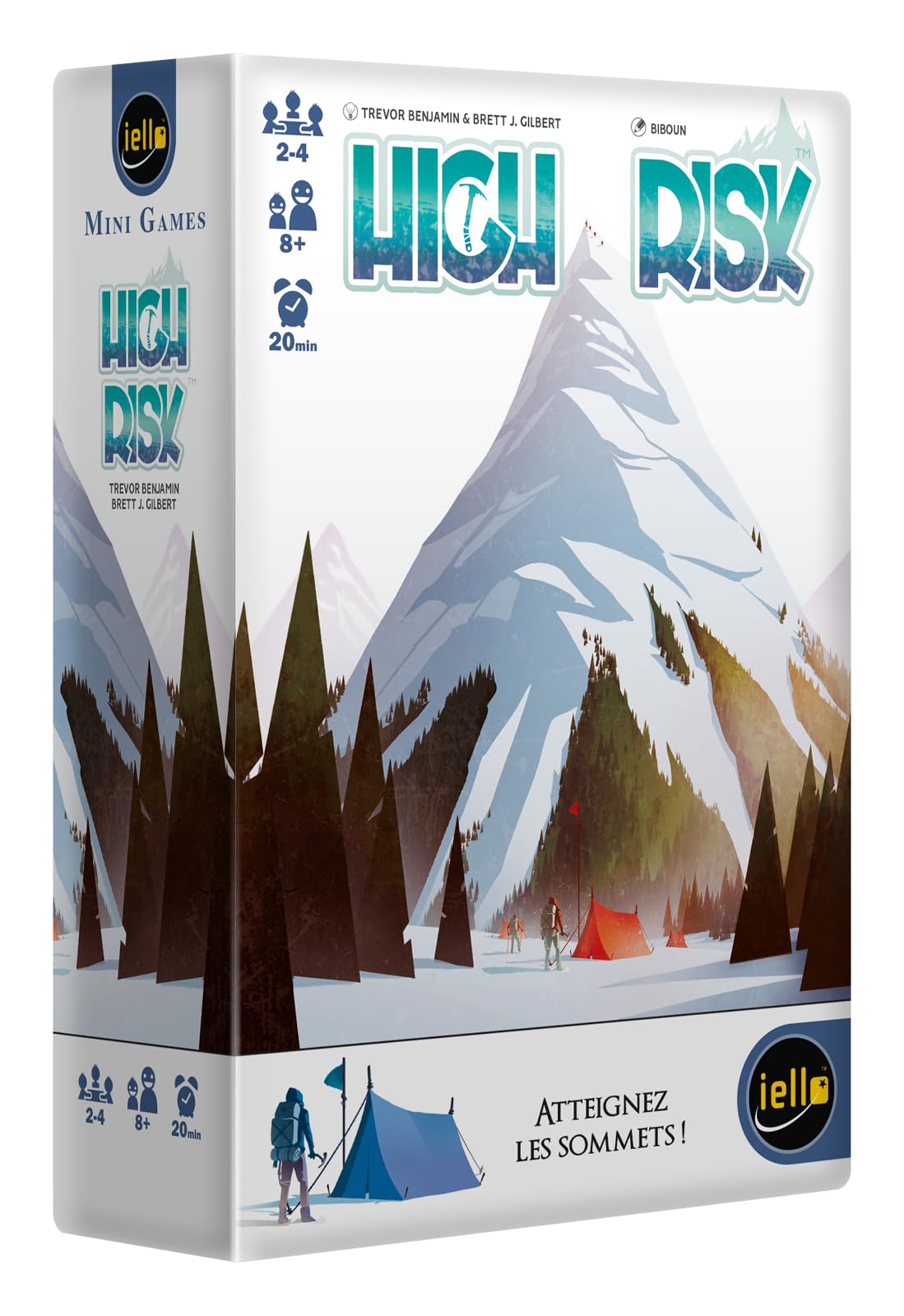 IELLO Mini Games High Risk – Version Française – Jeu de Société de Dés "​Stop ou Encore" – Course et Prise de Risque – 8+ | 2 à 4 Joueurs | 20 Minutes