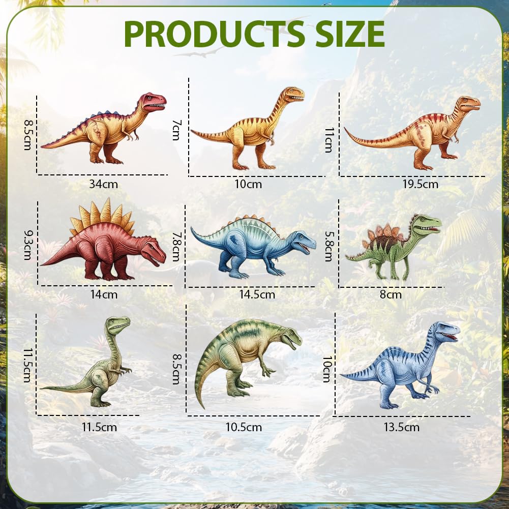 Large 3D Dinosuar Wall Stickers Triceratops Tyrannosaurus Wall Decals, Large Dinosaurs Wall Sticker - Image 2