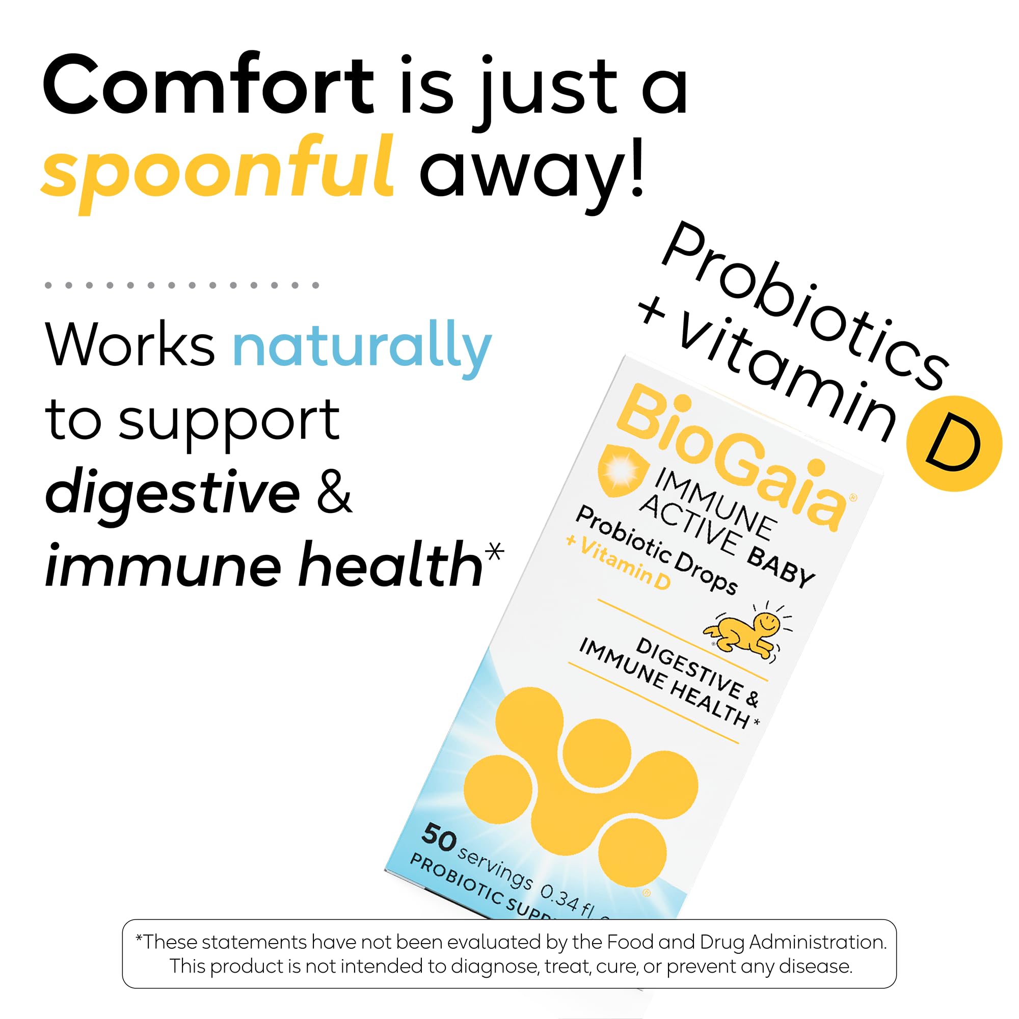 BioGaia Immune Active Baby Probiotic Drops + Vitamin D | Immune & Digestive — Amazon image 3