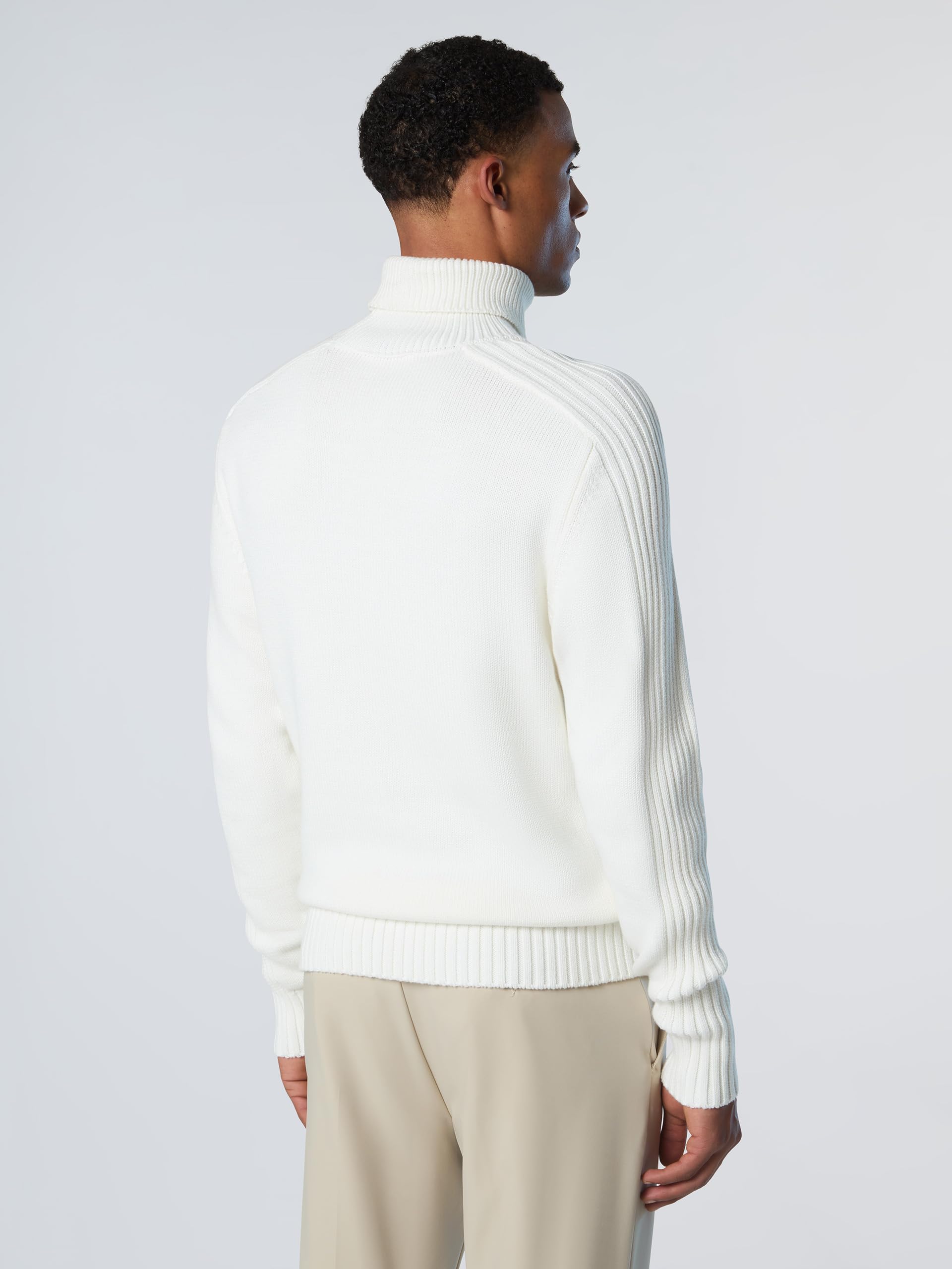 NORTH SAILS Maglione Uomo in Cotone Organico e Nylon con Collo Alto
