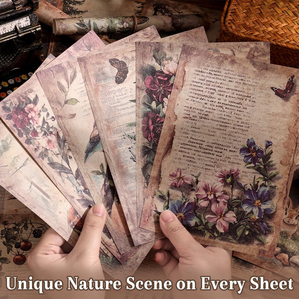Nature Scrapbook Paper - 160 Sheets -4