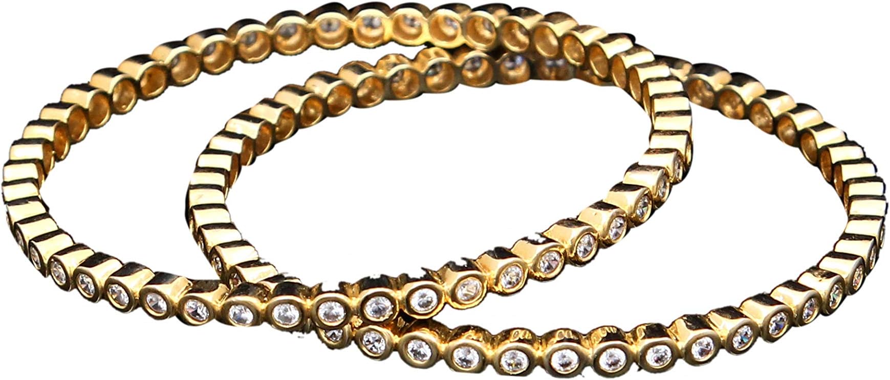 Bangles CZ Stone Studded American Diamond for Women New Look Latest Girls Design Handmade Jewellery Fashion Antique Kangan