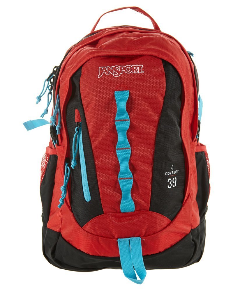 JanSport Odyssey Backpack - High Risk Red / 20"H x 14"W x 12"D