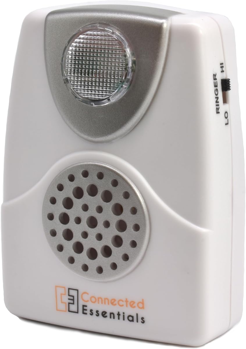 Telephone Ringer Amplifier with Flashing Light for Landline Phones and BT Digital Voice, Wall Mountable, up to 105dB - CEA-40 by Connected Essentials