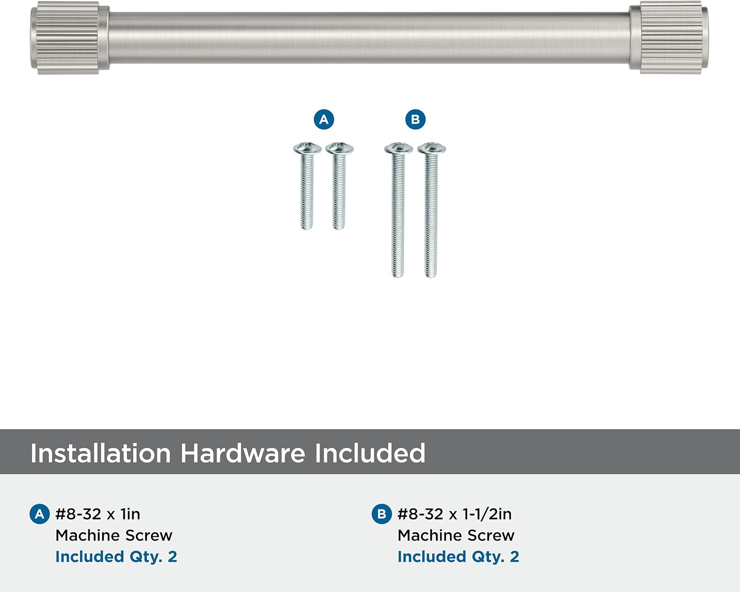 Amerock Farewind 6-5/16 inch (160mm) Center-to-Center Satin Nickel Cabinet Pull, BP37805G10