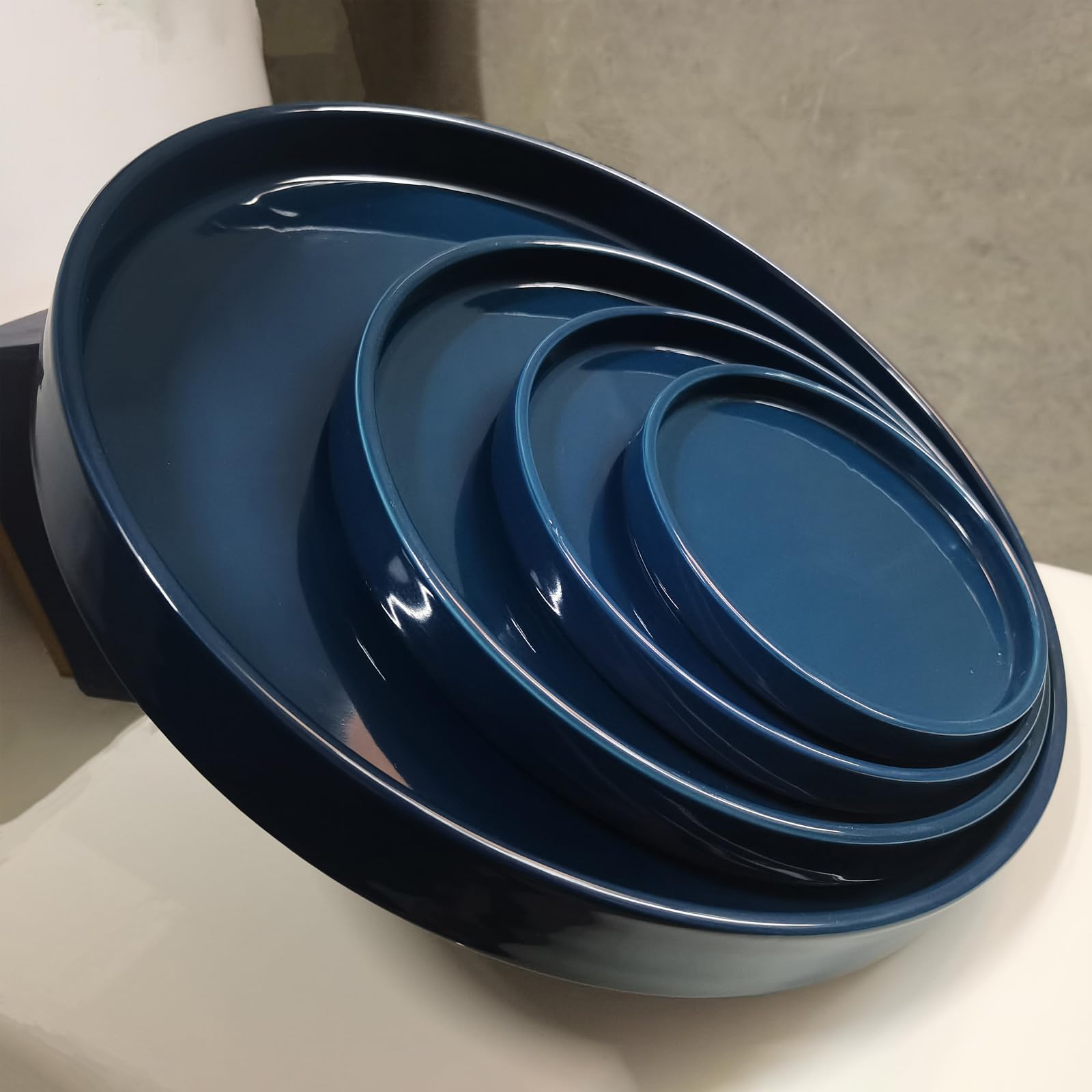 Soucoupe En Céramique Bleue - France