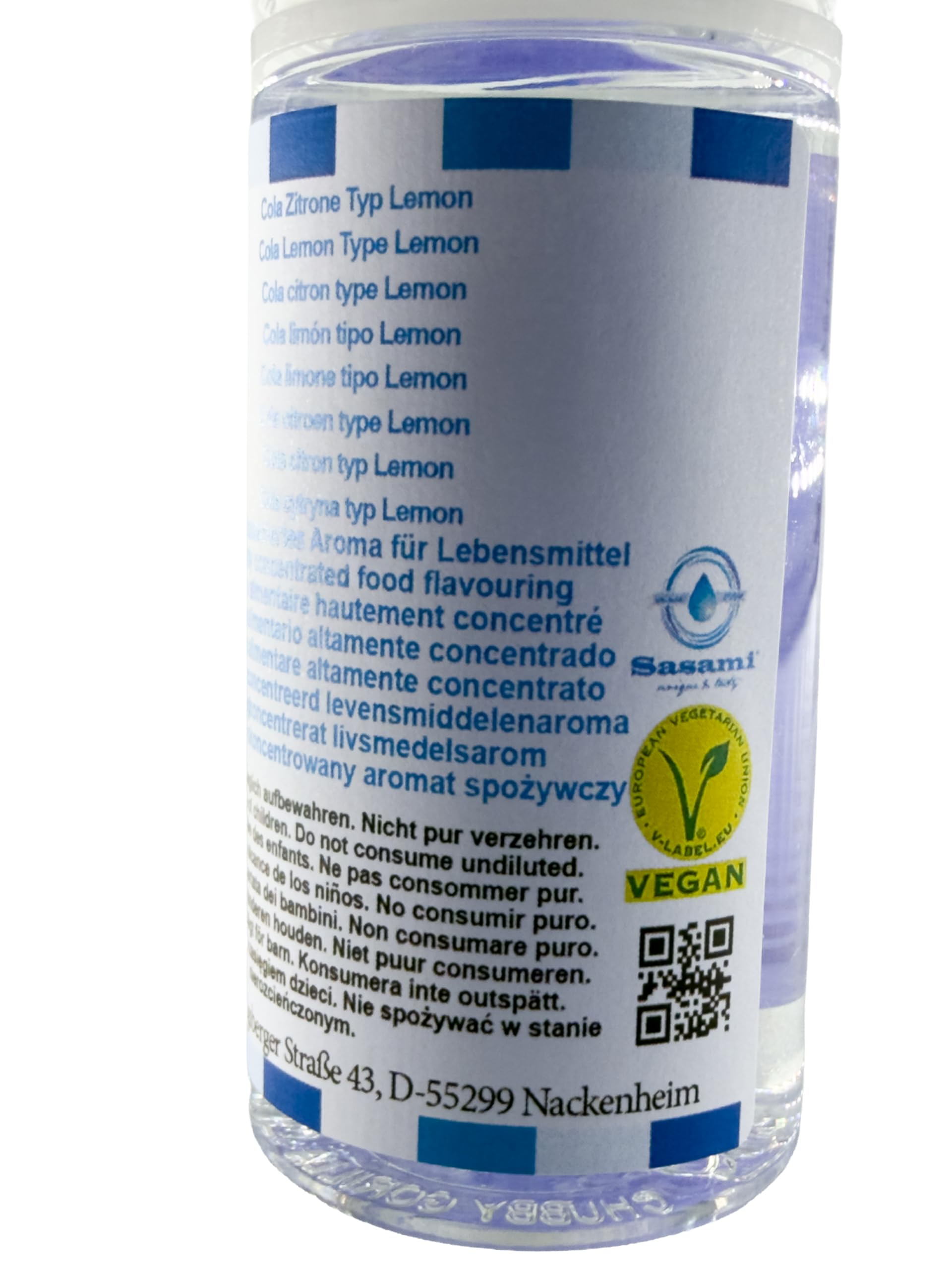 Cola Zitrone Typ Lemon Aroma Konzentrat - Vegan - Sasami - 100ml