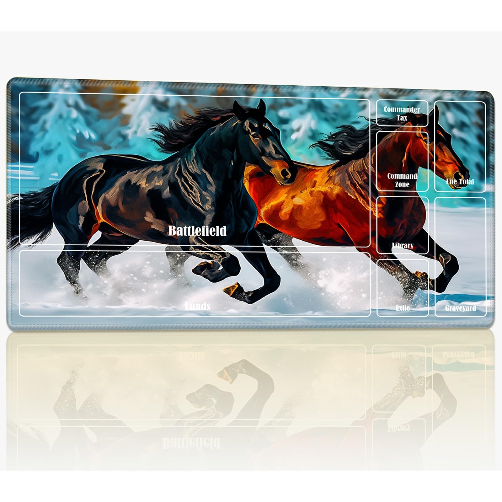 Amazon.com: Playmat with Zones for MTG Magic The Gathering, 24 x