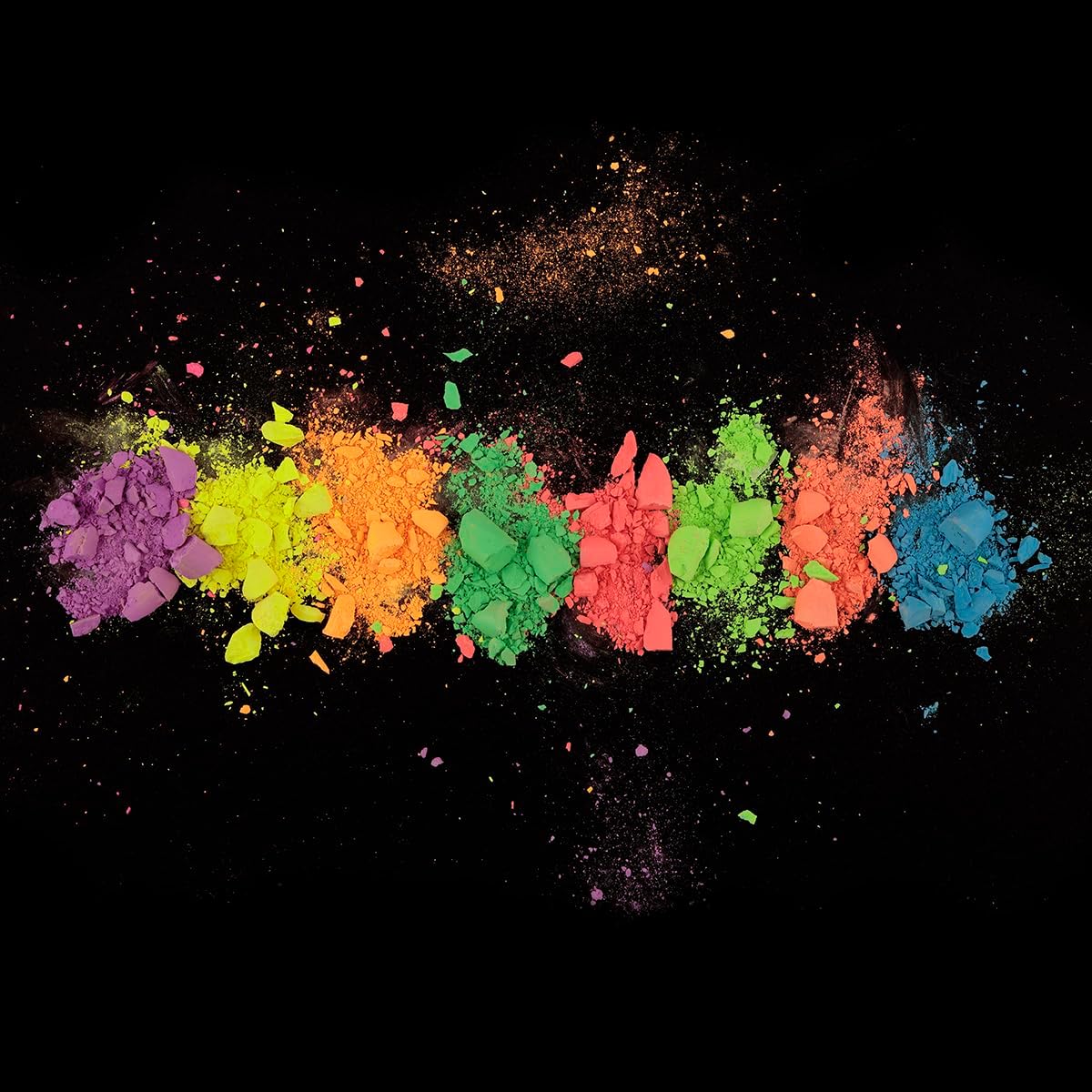 Soho Urban Artist Soft Pastel Sticks - Bundle of 10 Each Metallic and Fluorescent Colors for Artists - Drawing, Blending, Layering, Shading