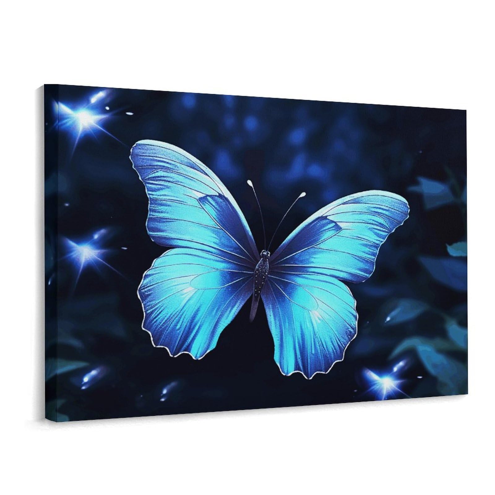 Décoration murale papillon bleu : une œuvre d'art pour votre intérieur - 8