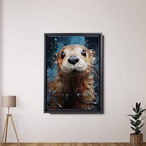 Miniatura 4 de Fox Mother Cub Print, In The Style Of Stencil,Based, Ivory, Kids Wall Art, Kids Wall Art Display, Mom And Baby Animal Art Print, Canvas Prints, Home