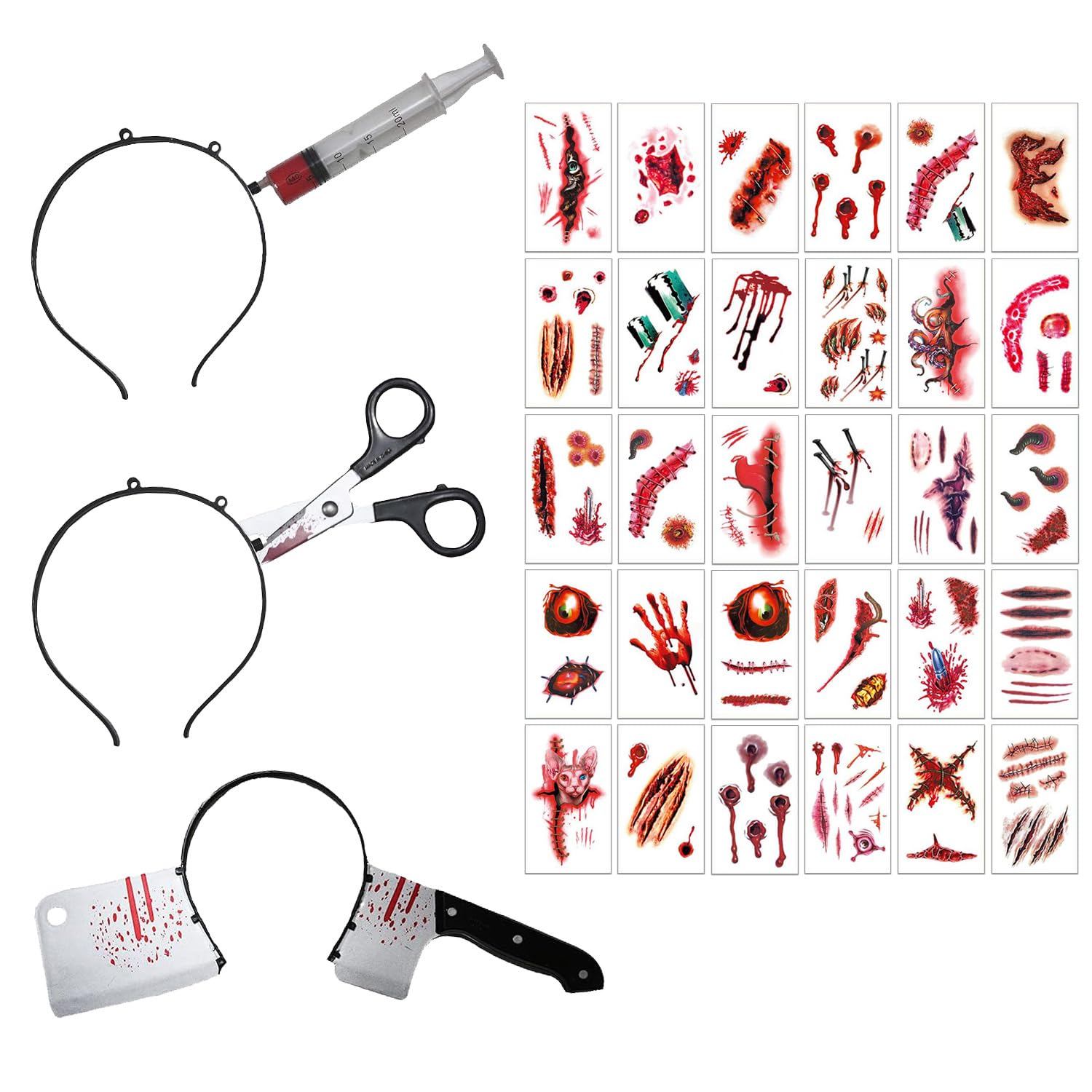 Accessoires D'Halloween – Serre-tête En Plastique Imitation Couteau, Accessoires Décoratifs Réalistes