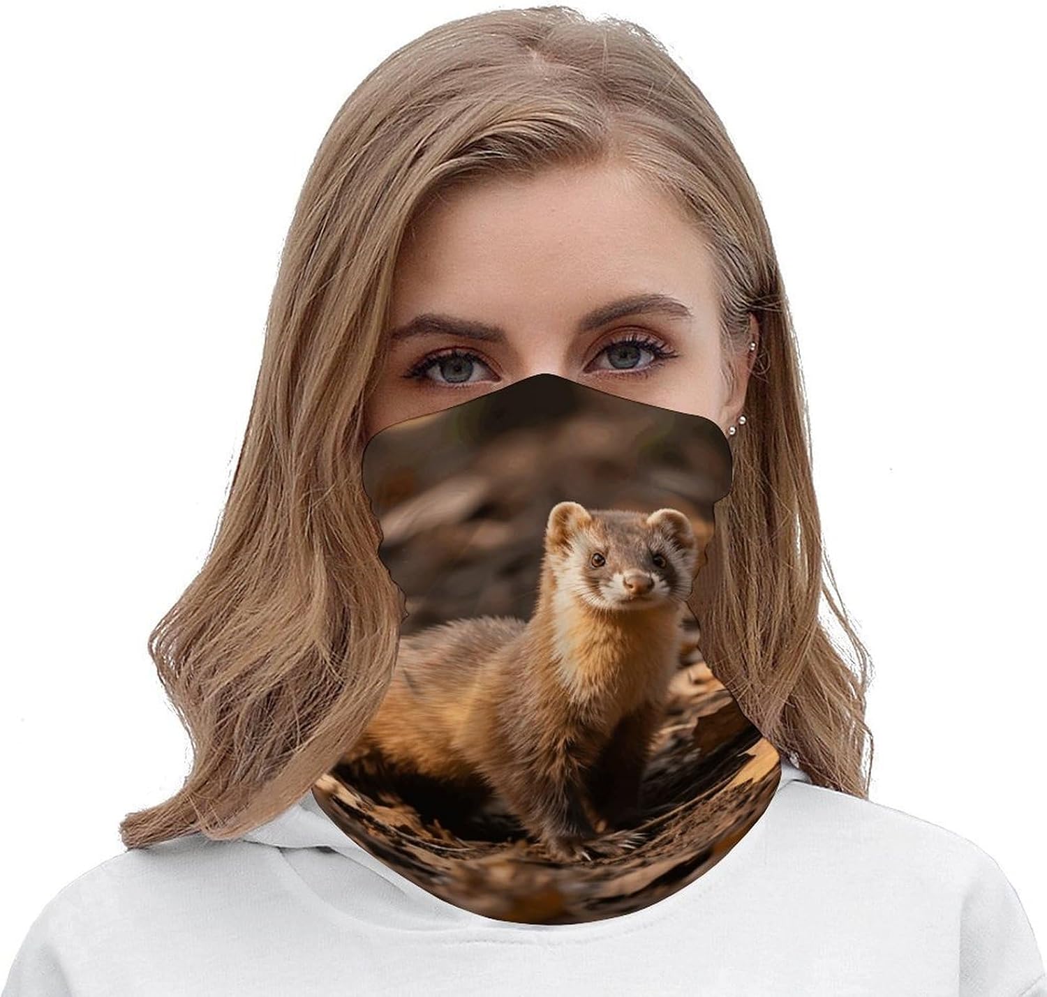 Sun UV Protection Neck Gaiter Upf 50+ Balaclava Ski Ferret Face Mask Summer Face Cover Scarf Breathable Bandana for Fishing Hunting Kayaking Hiking Cycling Outdoor Activities