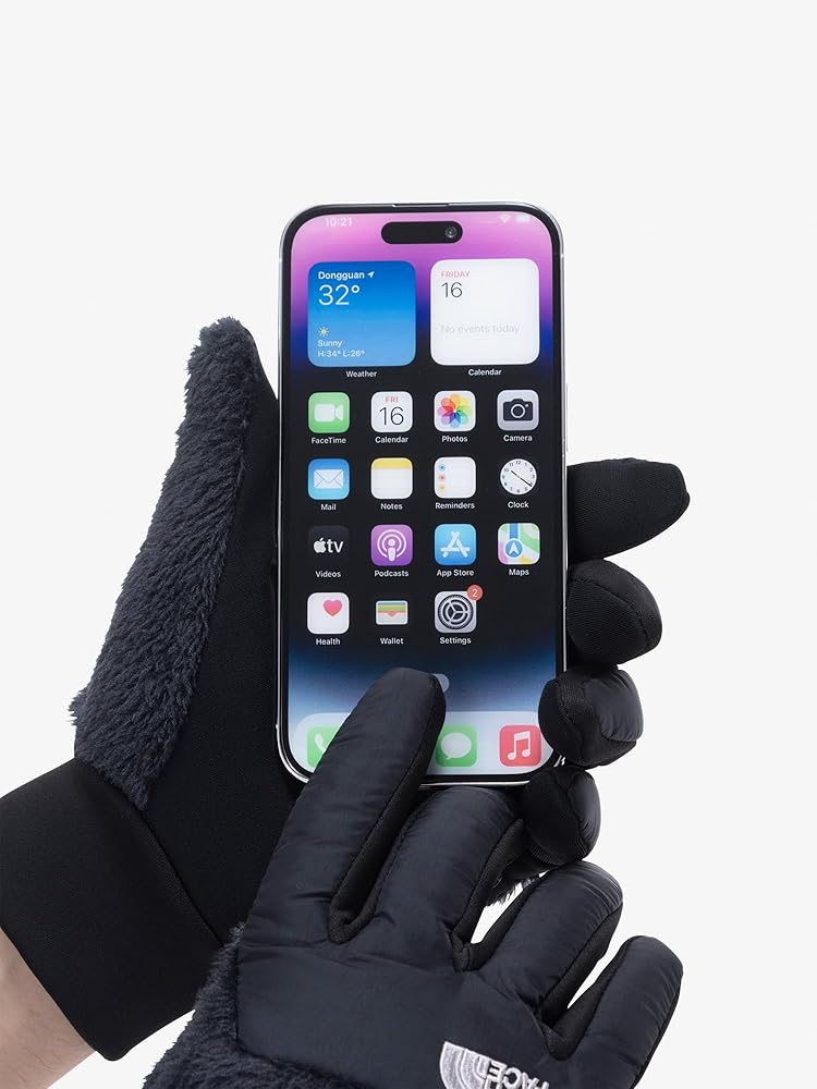 THE NORTH FACE◇手袋/GRN/NN62028I/Face S logo nuptse mitts/20FW  