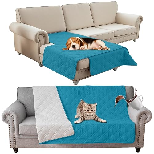 SHUOJIA Manta Impermeable Perro, Funda De Sofá Grande Antideslizante