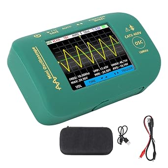 Handheld Digital Oscilloscope, 10MHz 48MSas Portable Oscilloscope with 2.8 inch Screen