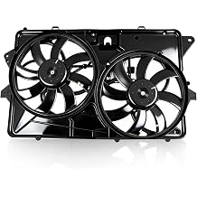Engine Radiator Cooling Fan Assembly Compatible with Flex Limited SE SEL 2009 3.5L V6 Replace 8A8Z8C607C 8A8Z8C607A 621005 FO3115192 Dual Radiator Fan