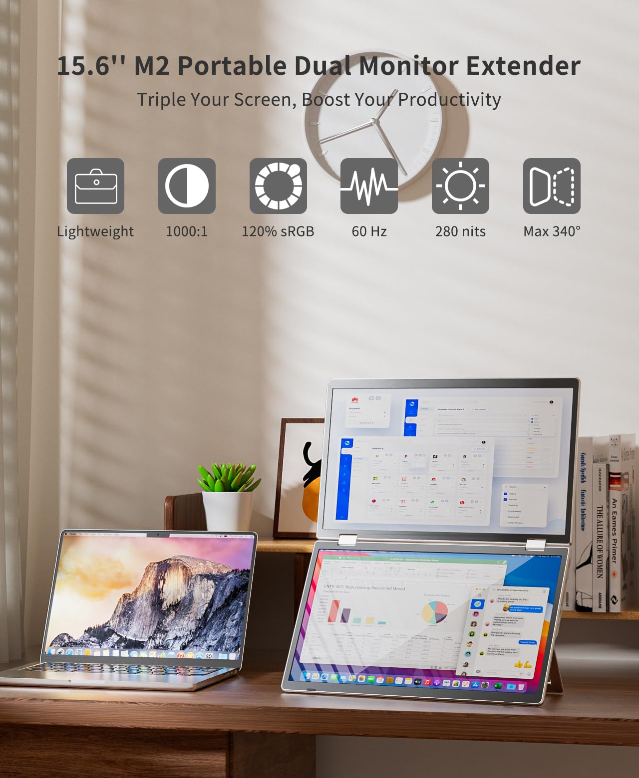 LAPTOMO M2 15.6インチ デュアルモニター モバイルモニター Amazon.co.jp: Laptomo M2 デュアルポータブルモニター ノートパソコン