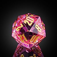 Vista 17 de 55mm dados de 20 lados DND, dados gigantes D20 D&D poliédricos grandes D20 con caja de regalo de dados para Dungeons and Dragons, juegos de mesa RPG