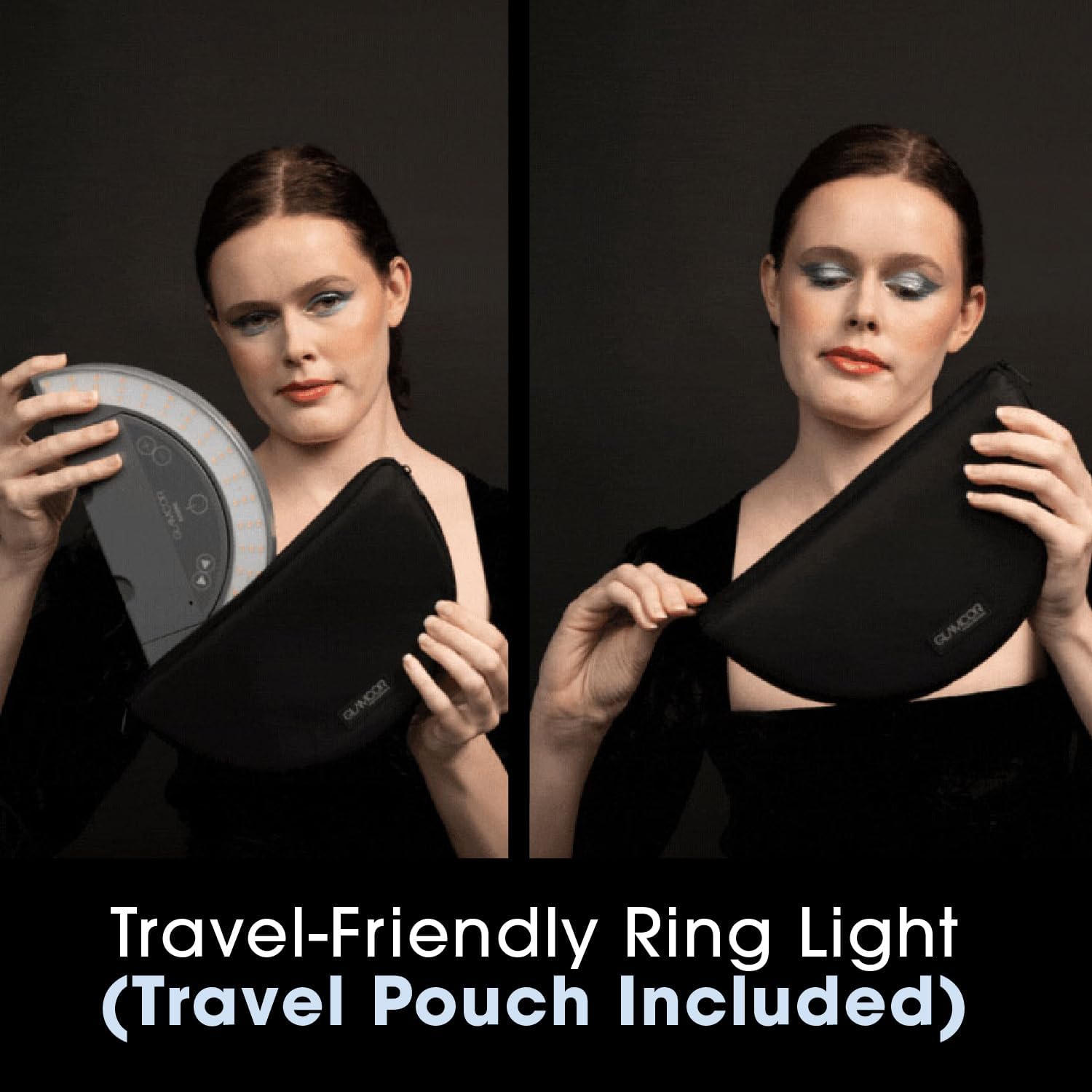 GLAMCOR Sunrise ECO Plus Pro Kit | Professional Portable and Foldable LED Ring Light (White)