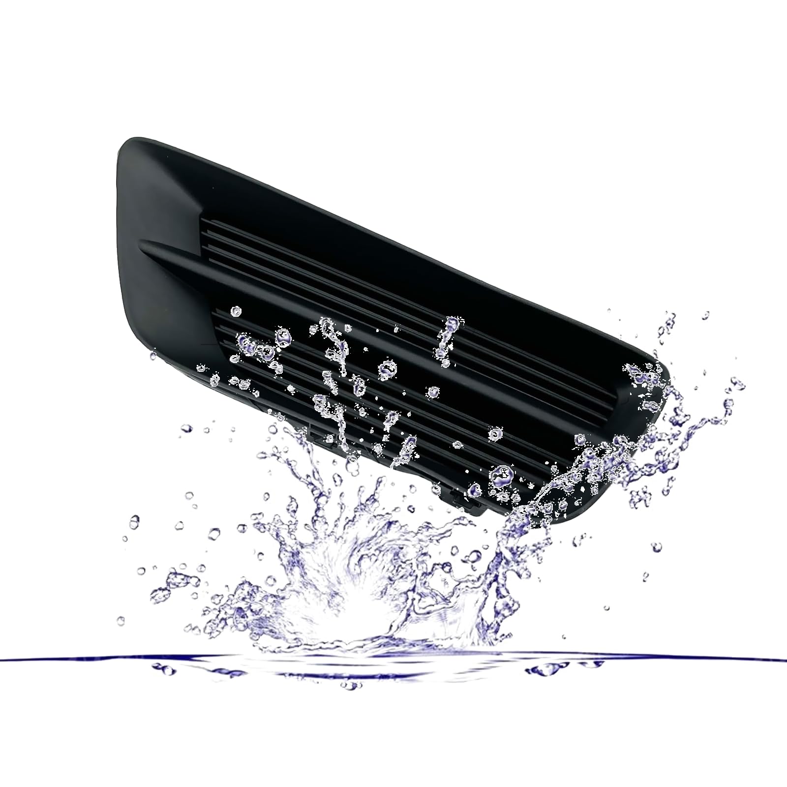 DULPER Front Fog Light Cover Fits For 2013-2015 Honda Accord Sedan Black Bumper Grille Cap Trim Set Replacement Parts 71112T2AA00, 71102T2AA00, HO1039112, HO1038112 (Left and Right)