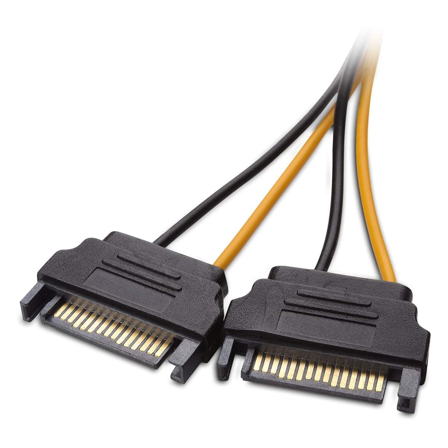 Amazon.co.jp: 6ピンからデュアルSATA電源ケーブル（SATAから6ピンPCIe