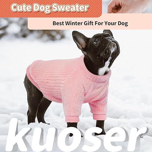 Miniatura 5 de Kuoser Suéter grande para perro, suéteres para perros, ropa para perros medianos y grandes, ropa de invierno para perro, sudadera para perros para