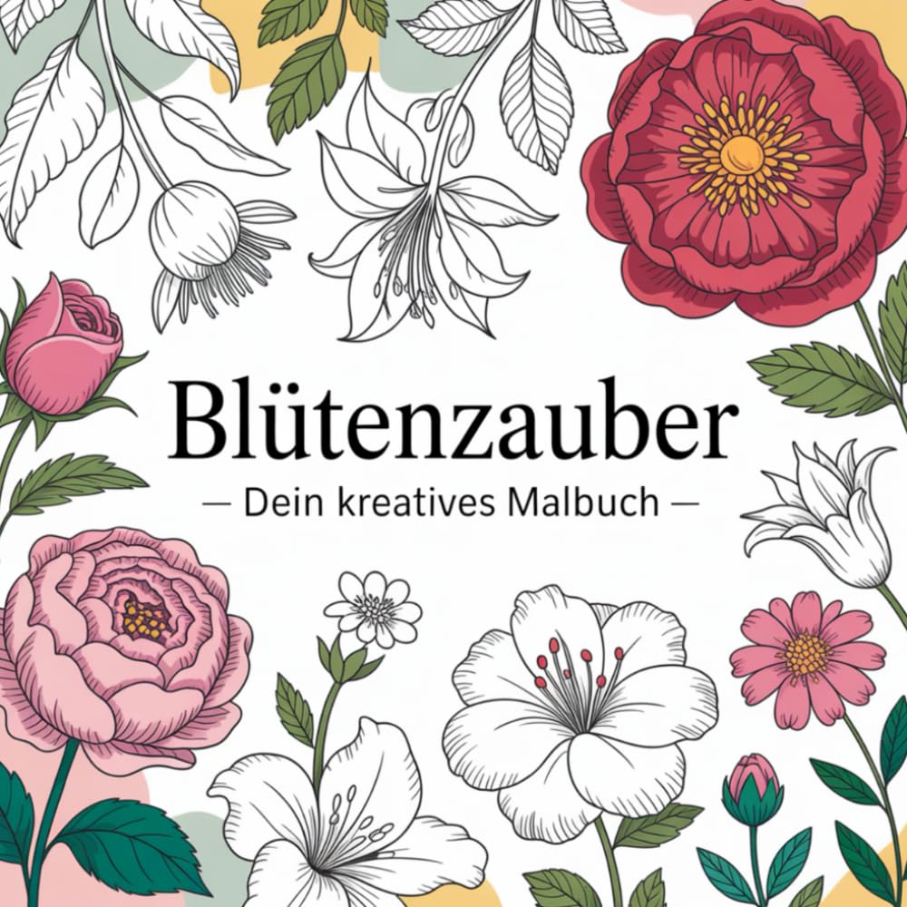 blütenzauber Dein kreatives Malbuch: blumenmotive für erwachsene zum ausmalen