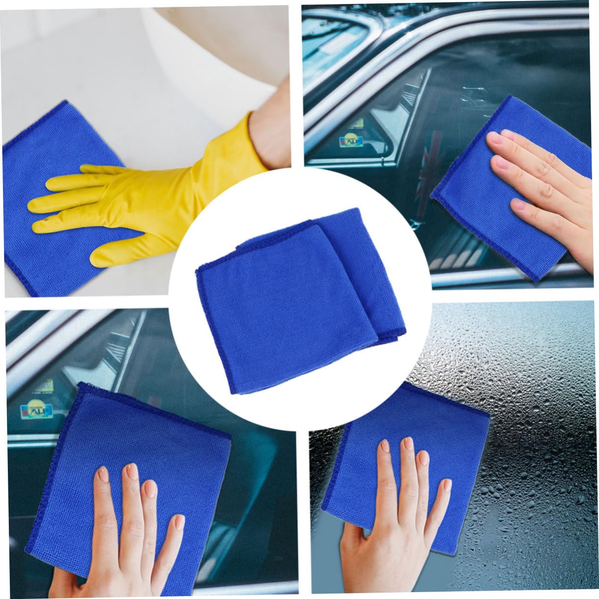 PACKOVE 50stücke Mikrofaser-autowaschtuch Reinigungstuch Wischtuch Für Autoinnen Und Außenreinigung Wasseraufnahme Schmutzentfernung
