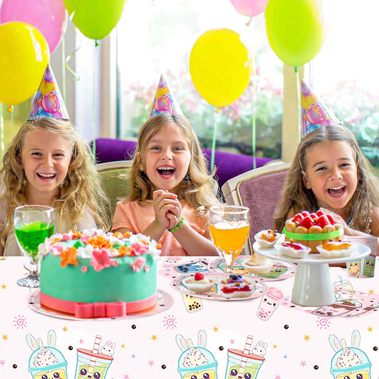 Boba Life Boba Tea Party Decorations - Borden, Servetten, Nederland Boba  Tea Party Menu, image size:1600x1600