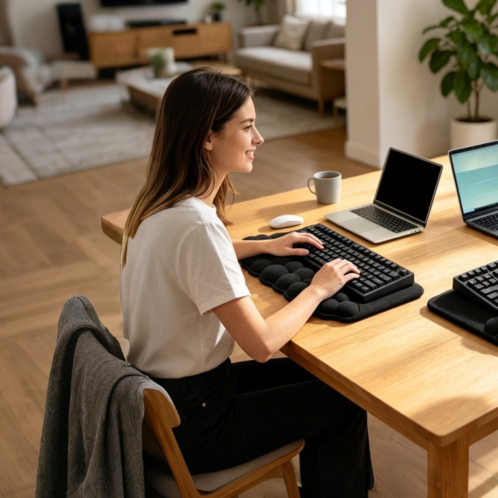 Cloud - Supporto ergonomico per tastiera, poggiapolsi in memory foam