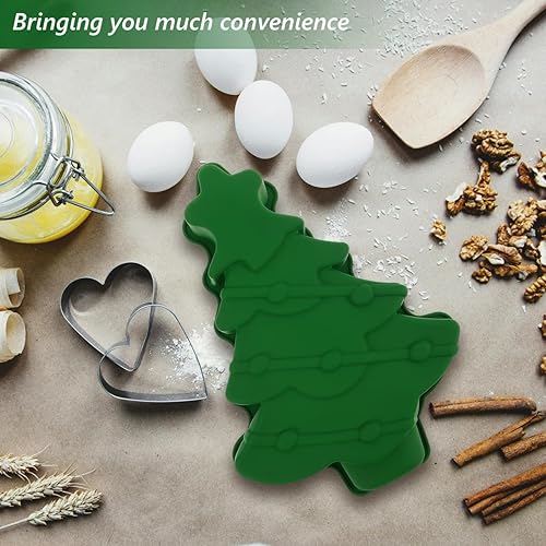 Miniatura 3 de VICASKY 1 molde de silicona para árbol de Navidad para niños, pastel de chocolate, caramelo hecho a mano, jabón, cubitos de hielo, moldes para