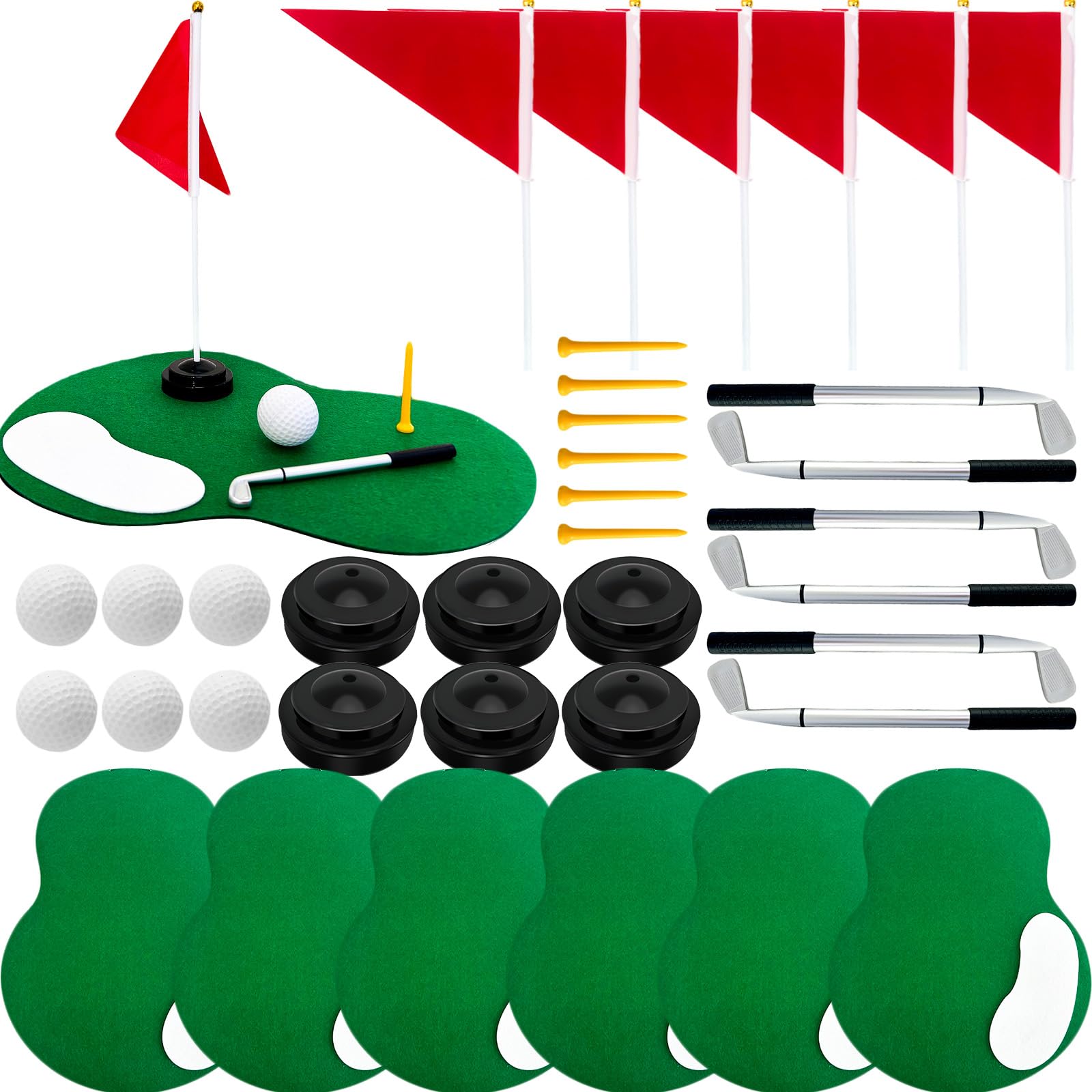 6-Set Golf Table Centerpieces, Premium Party Decor for Sports Themed Events