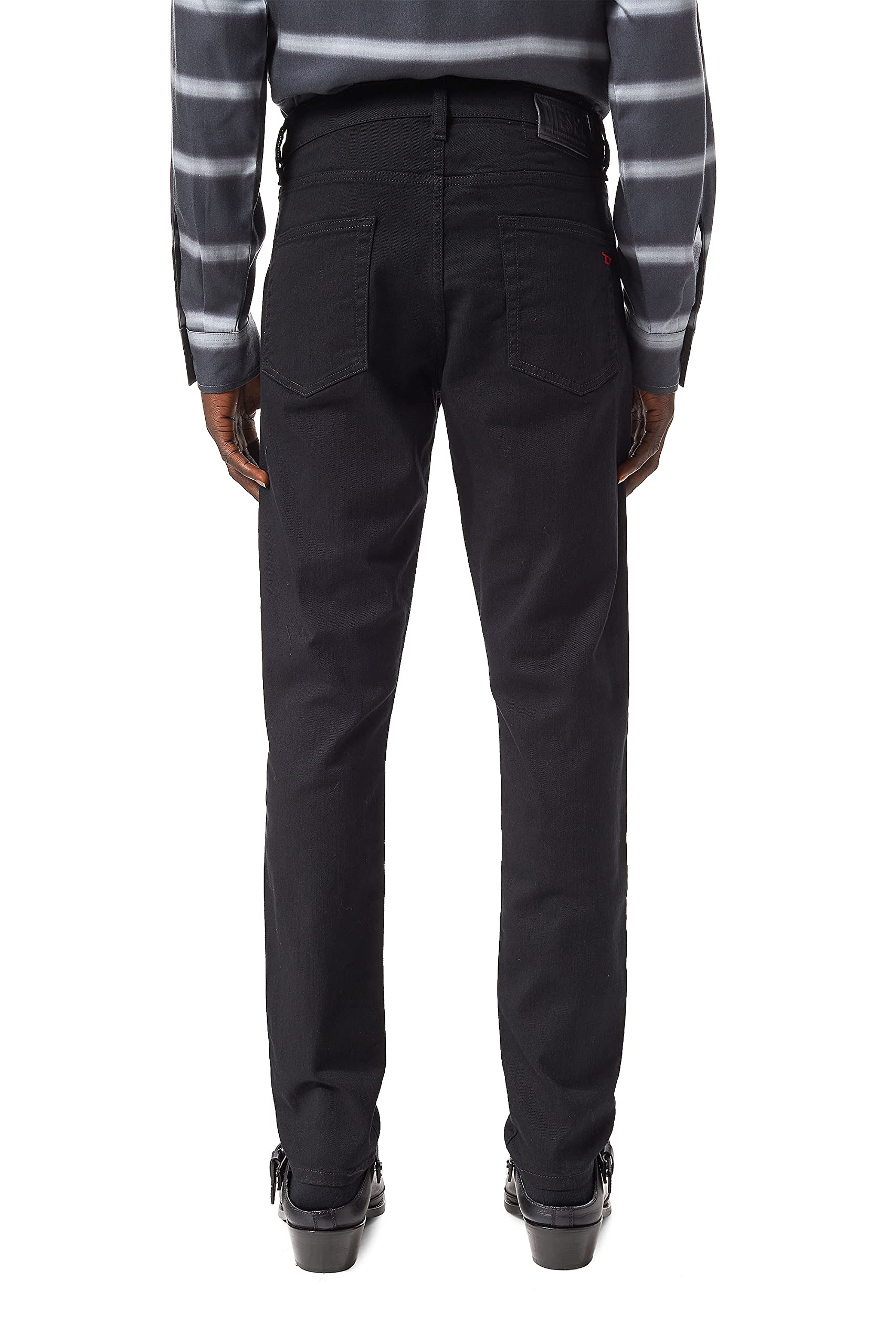 Diesel D-strukt L.34 Pantaloni Jeans, 02 Black Denim, 31 Uomo