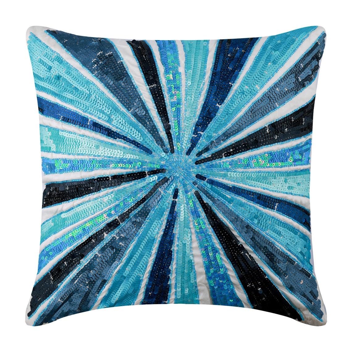 Cuscino Divano 65x65 Cm Art Blu Con Motivo Francese - Fodera Art Seta Con Cerniera - HomeCentric - 2