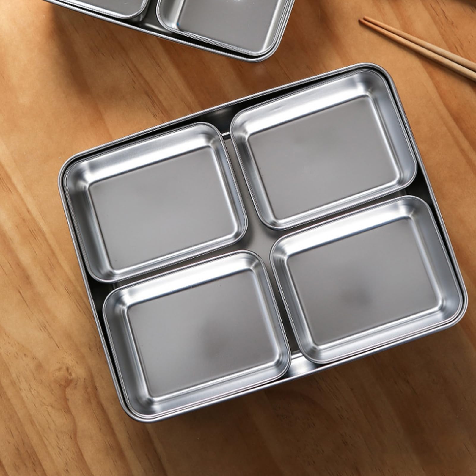XL Inless - Scatola da cucina in acciaio con cartoncini separati, per chef, ideale per soluzioni da cucina efficienti