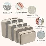 8 Set Packing Cubes for Suitcases, Travel Essentials Organizer Bags,Compression Storage Travel Organizers,Multi-Functional Clothing Sorting Packages, Waterproof with Hanging Toiletry Bag Shoe Bag···